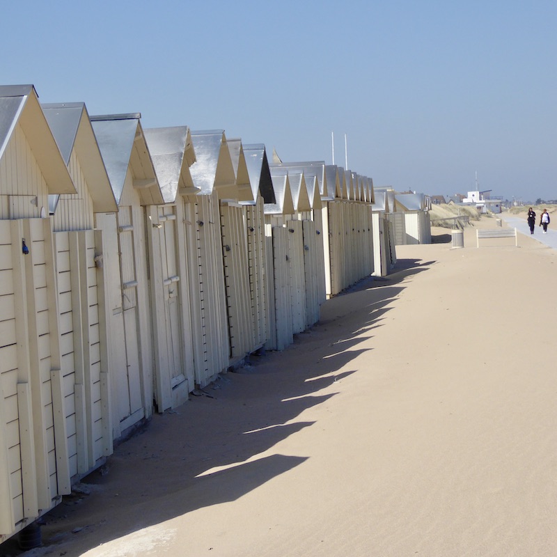 A la plage dans le Calvados en face à l'Angleterre