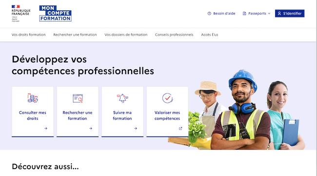portail du compte CPF