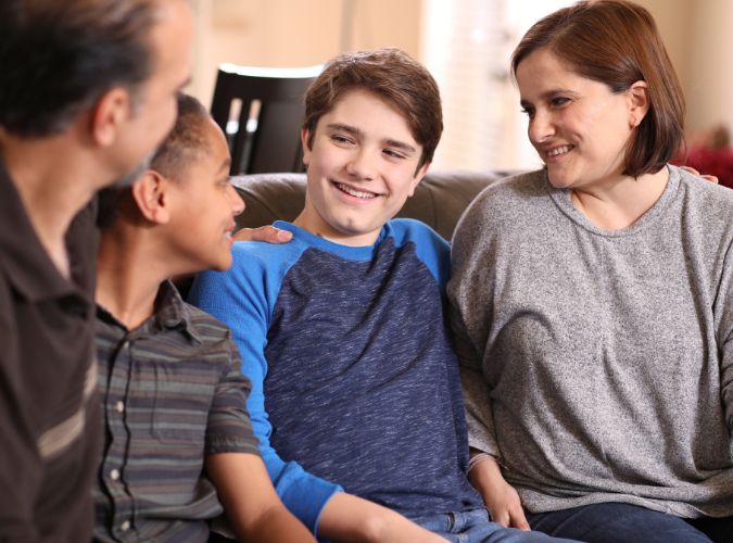 famille d'accueil anglaise et son hôte