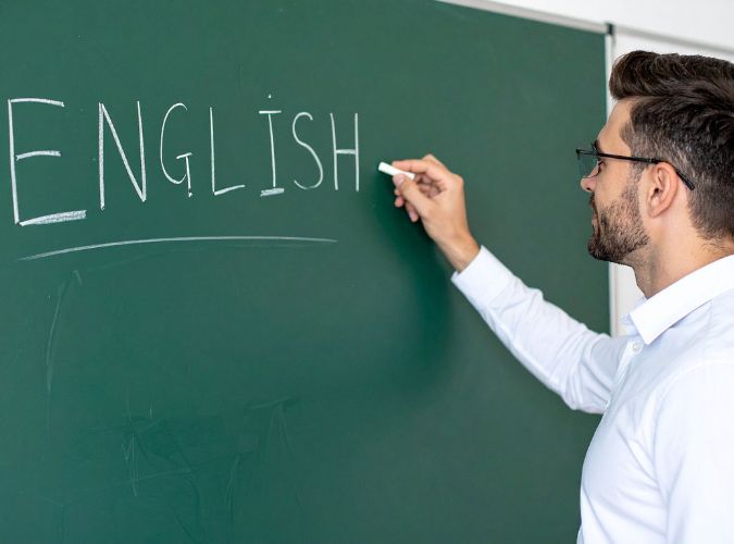 professeur de prépa au tableau