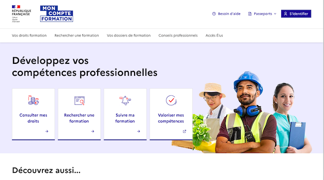 portail du compte CPF