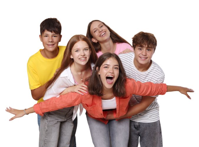 adolescents qui rient