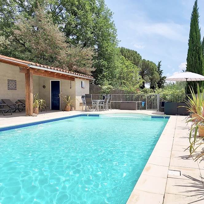 piscine chez une famille anglaise