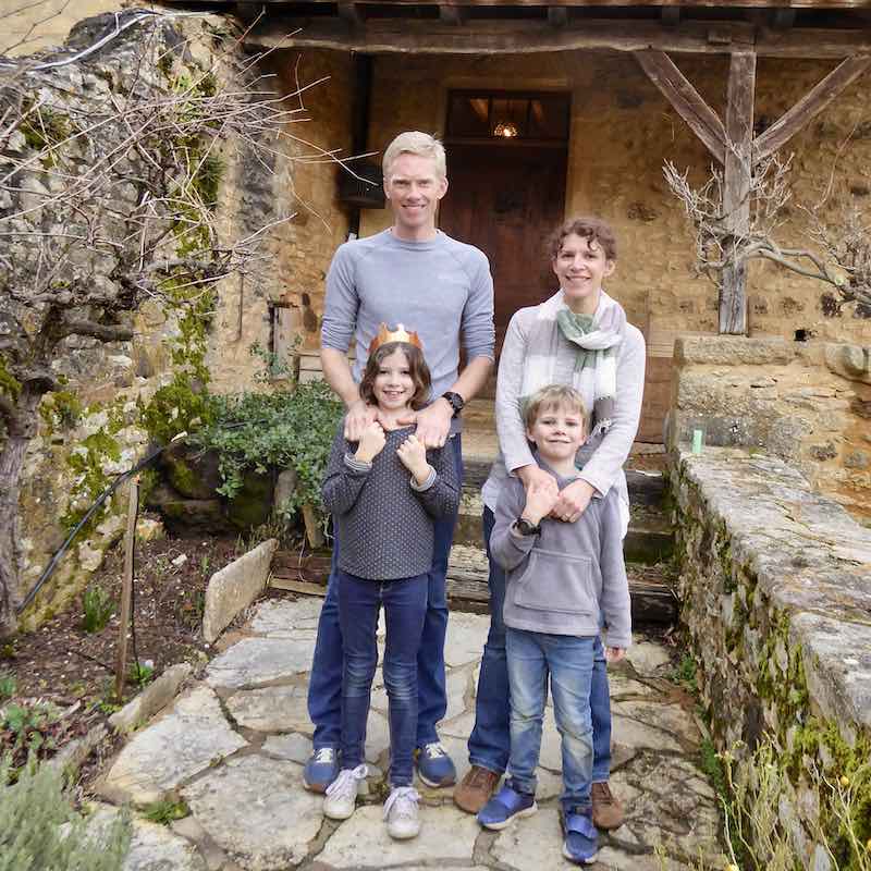 famille anglaise en Dordogne